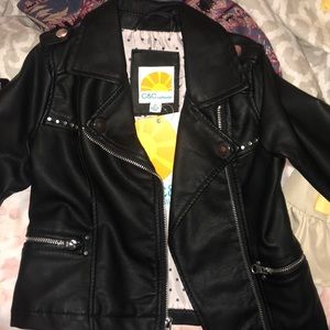 C&C California Toddler faux leather jacket
